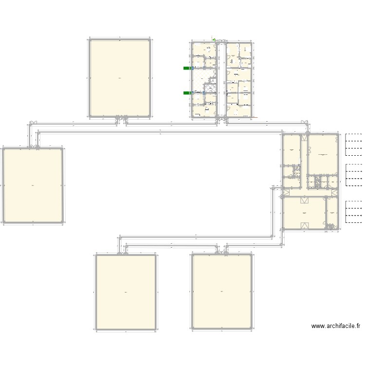 plan général projet immo cafdes. Plan de 34 pièces et 2646 m2