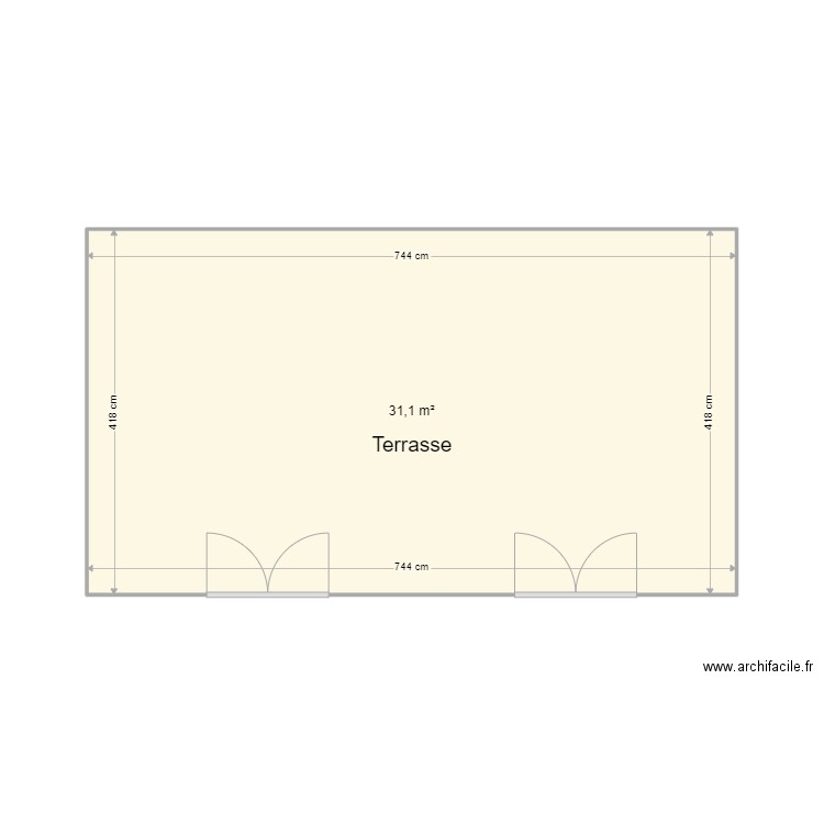 Tignet Terrasse. Plan de 0 pièce et 0 m2