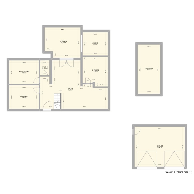 Nathalie. Plan de 9 pièces et 152 m2