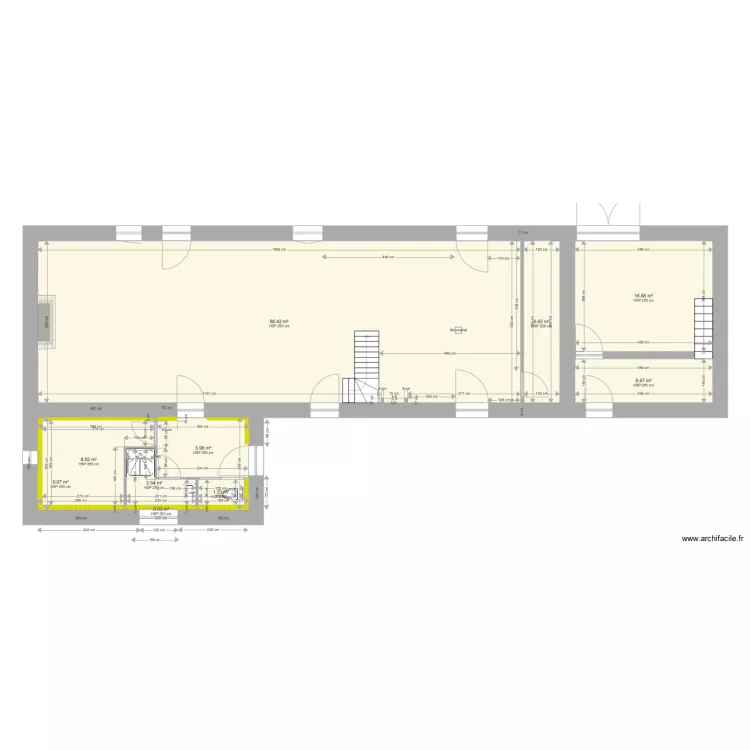 trehe meublé. Plan de trehe meublé. Plan de