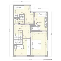 Etage sans annexe avec surfaces et cotations test