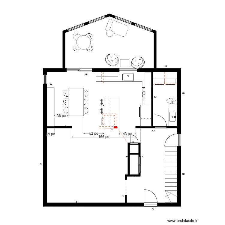 bujold rdch. Plan de 0 pièce et 0 m2