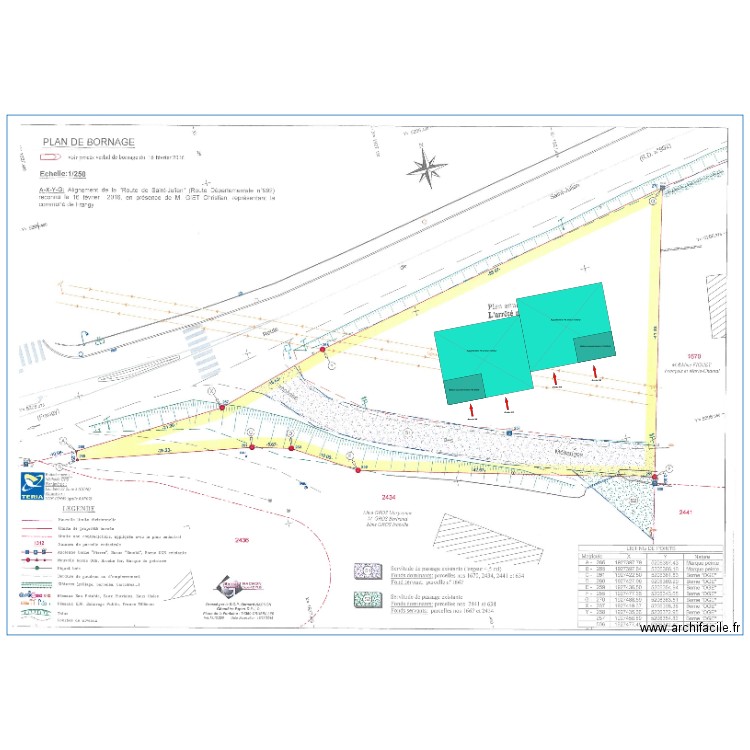 terrain chamois. Plan de 0 pièce et 0 m2