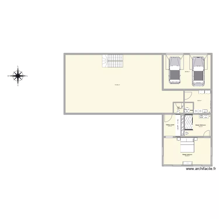 Maison moderne. Plan de Maison moderne. Plan de