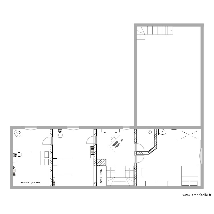 Plessis Etage. Plan de 0 pièce et 0 m2