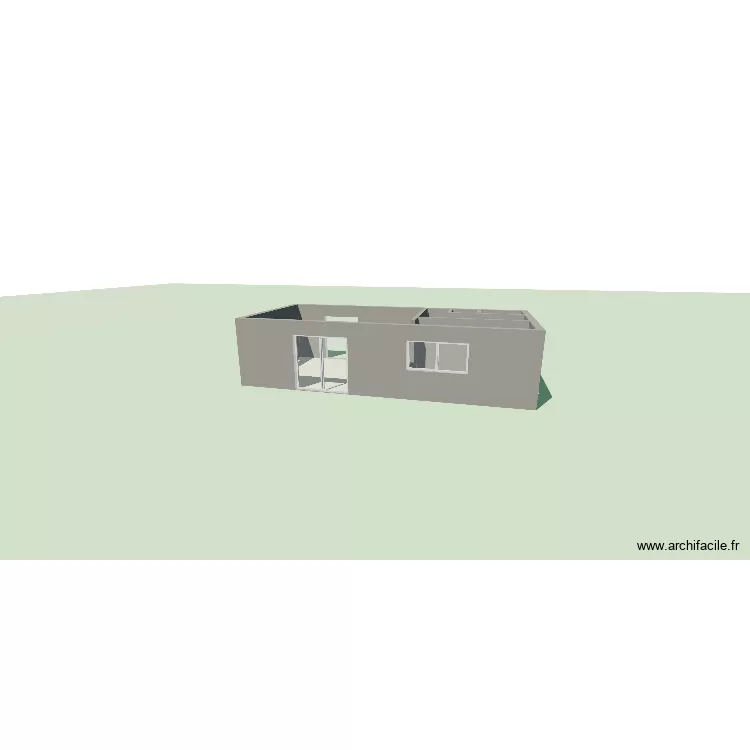 extension orvault. Plan de 3  et 42 m²
