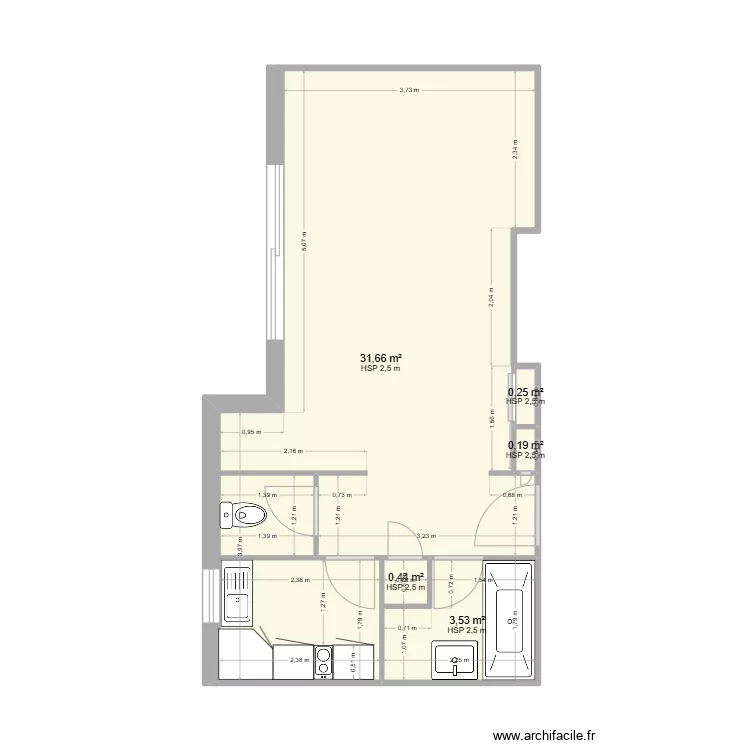Appartement 302. Plan de 