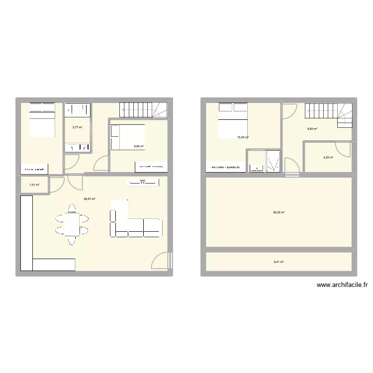 T3 FUVEAU APRES. Plan de 