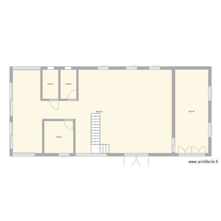 ma maison. Plan de 5 pièces et 126 m2