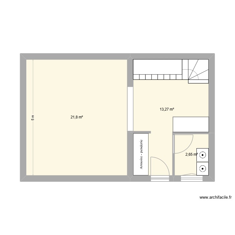 Maison villaines RDC. Plan de 0 pièce et 0 m2