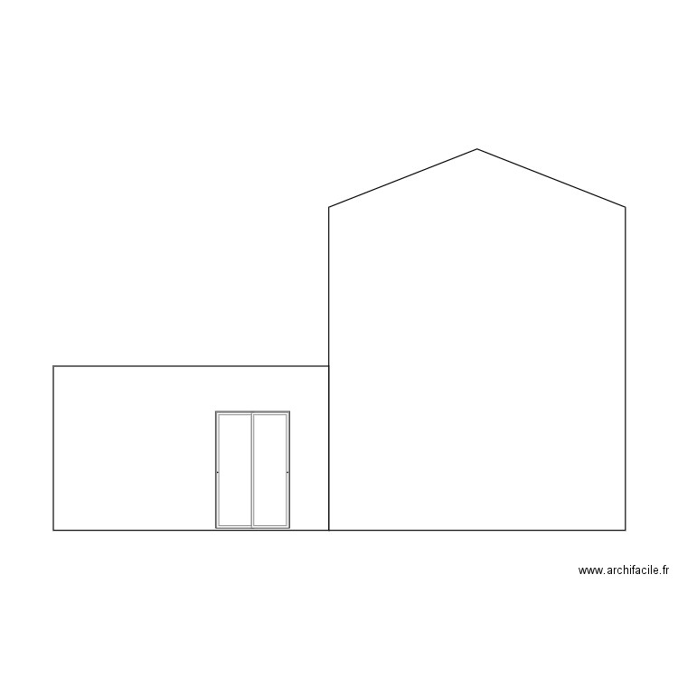 Façade Façade Ouest. Plan de 0 pièce et 0 m2
