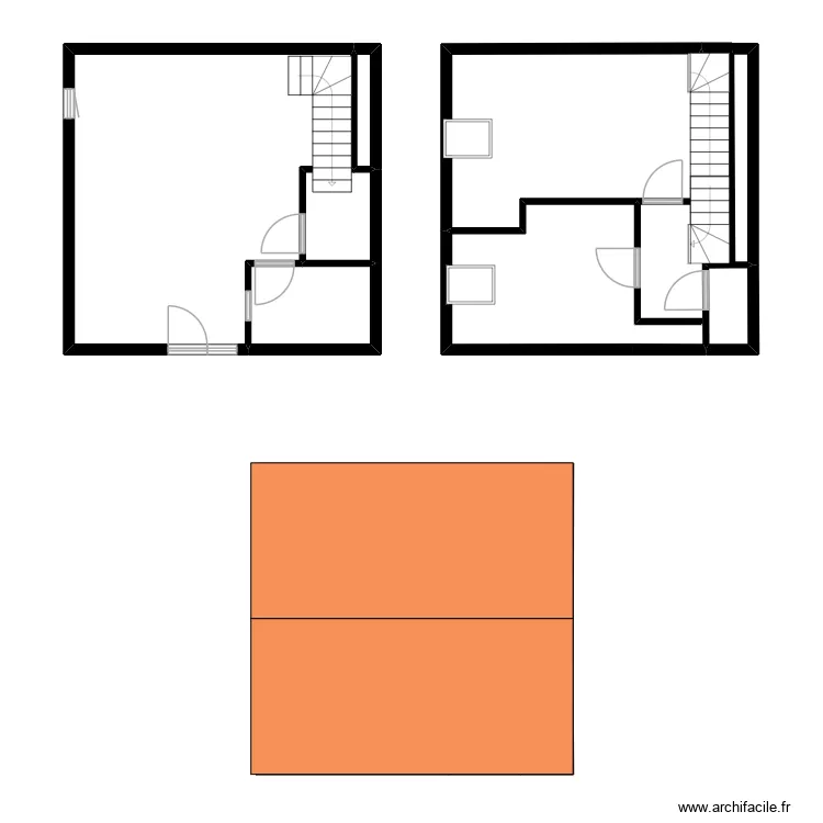 D\'unienville. Plan de 10  et 88 m²