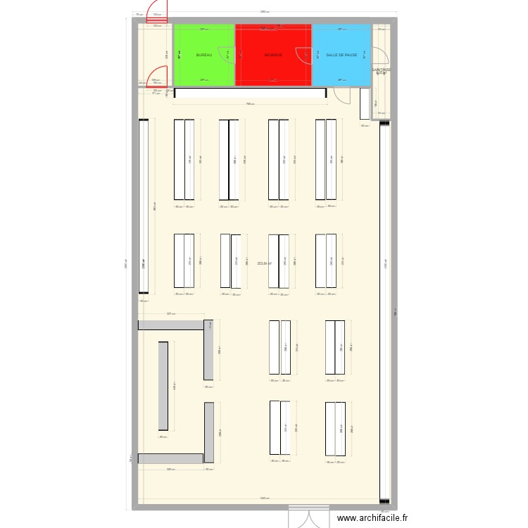 OLIVET 3. Plan de 5 pièces et 325 m2