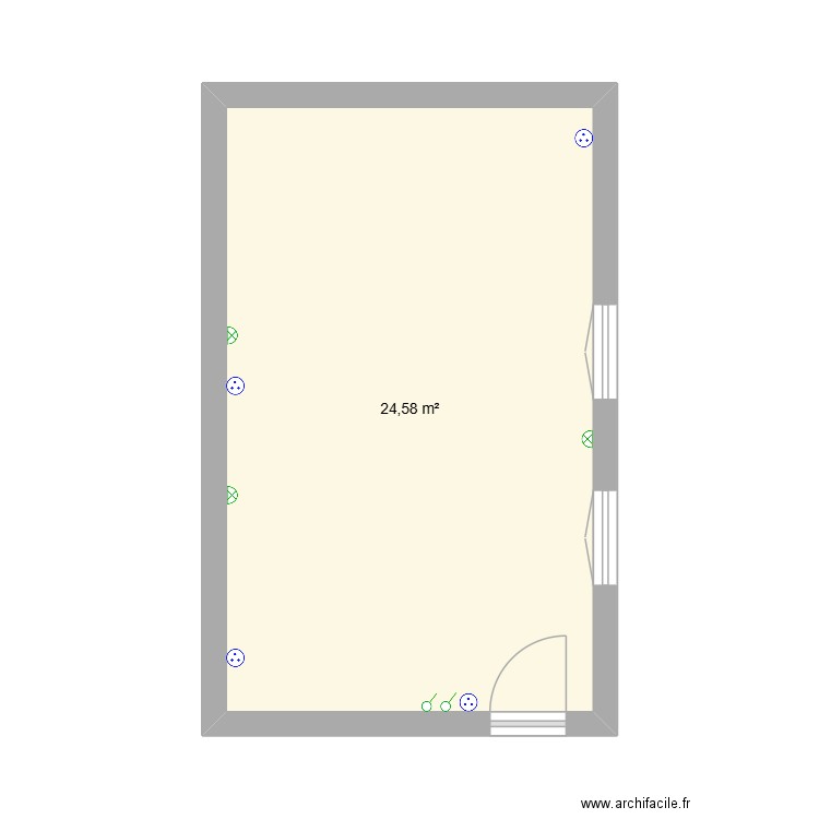 ch5. Plan de 1 pièce et 25 m2