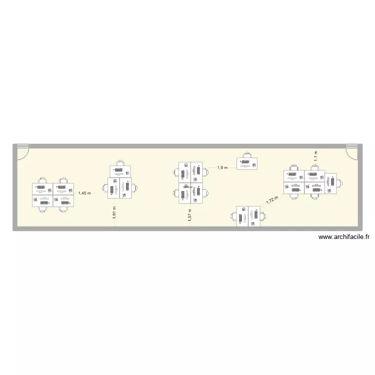 OPEN SPACE 120M2 BIS. Plan de 1 Pièce et 122 m² OPEN SPACE 120M2 BIS. Plan de 1 Pièce et 122 m²