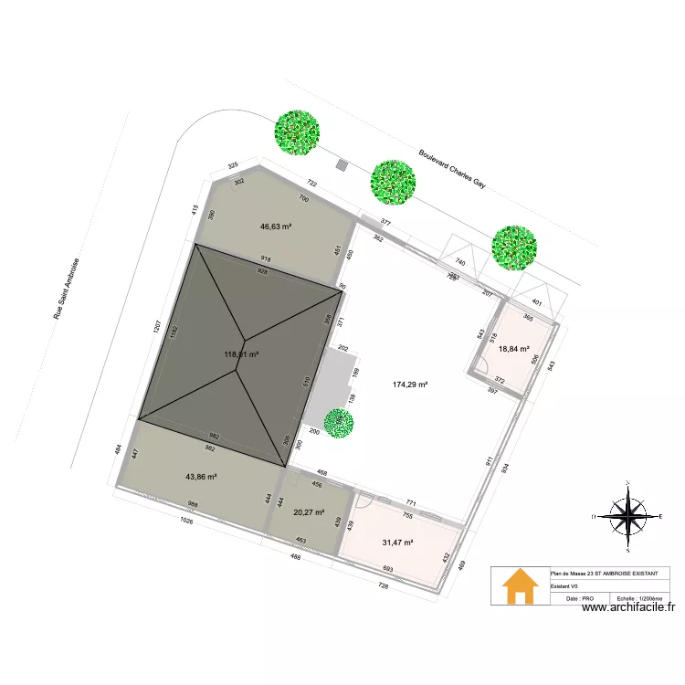 PLAN MASSE CONSTRUCTION MELUN NEW1. Plan de PLAN MASSE CONSTRUCTION MELUN NEW1. Plan de