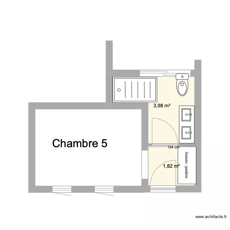 18 TESTA CH 5. Plan de 2 et 6 m² 18 TESTA CH 5. Plan de 2 et 6 m²