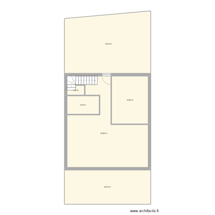 maison maman mk2. Plan de 6 pièces et 131 m2