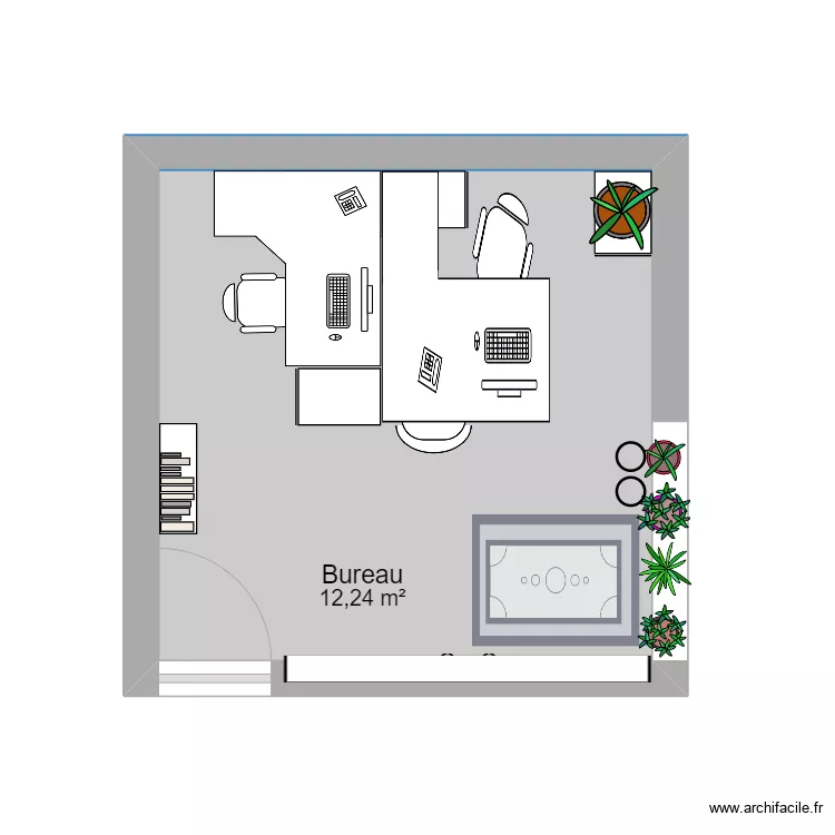 Bureau Flo et No&eacute;mie. Plan de 