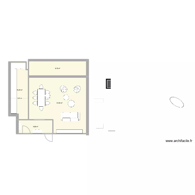 lavoisier 3. Plan de 4 pièces et 56 m²