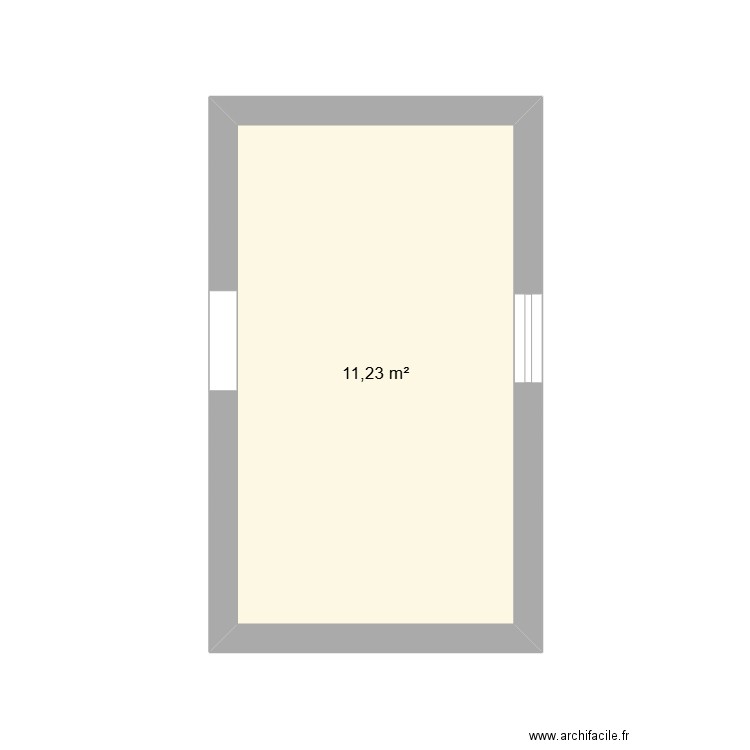 angouleme. Plan de 1 pièce et 11 m2