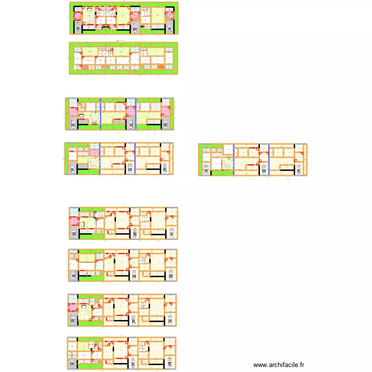 Jacqueville duplex VFlush Try. Plan de 