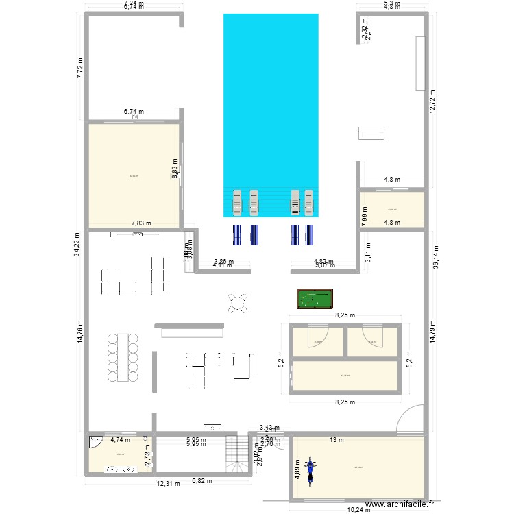 adr. Plan de 7 pièces et 157 m2