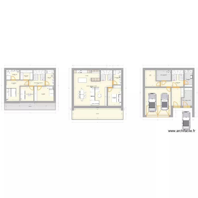 Villa 2026 3333. Plan de 19  et 268 m²