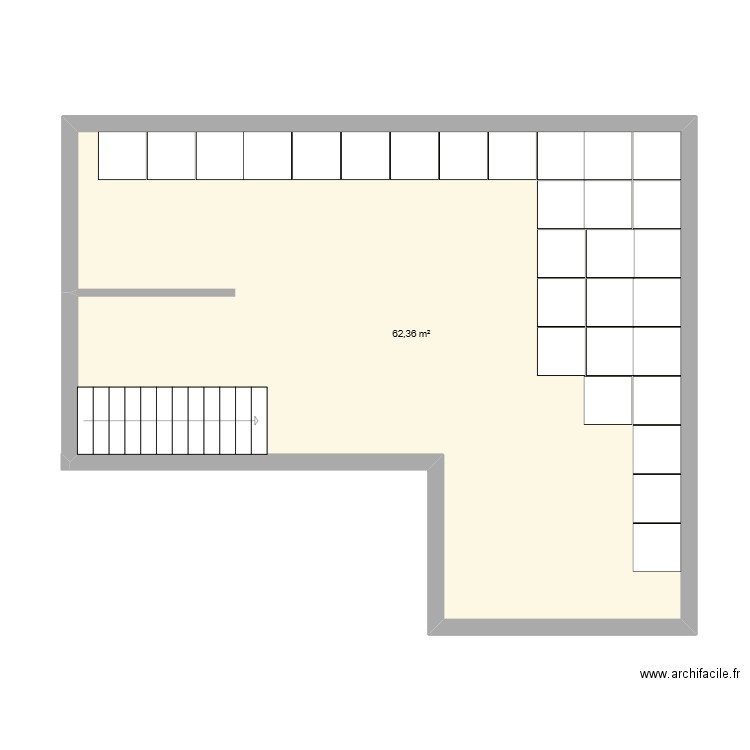 FORD'S PROJECT. Plan de 1 pièce et 62 m2