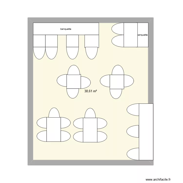padle. Plan de 1  et 39 m²