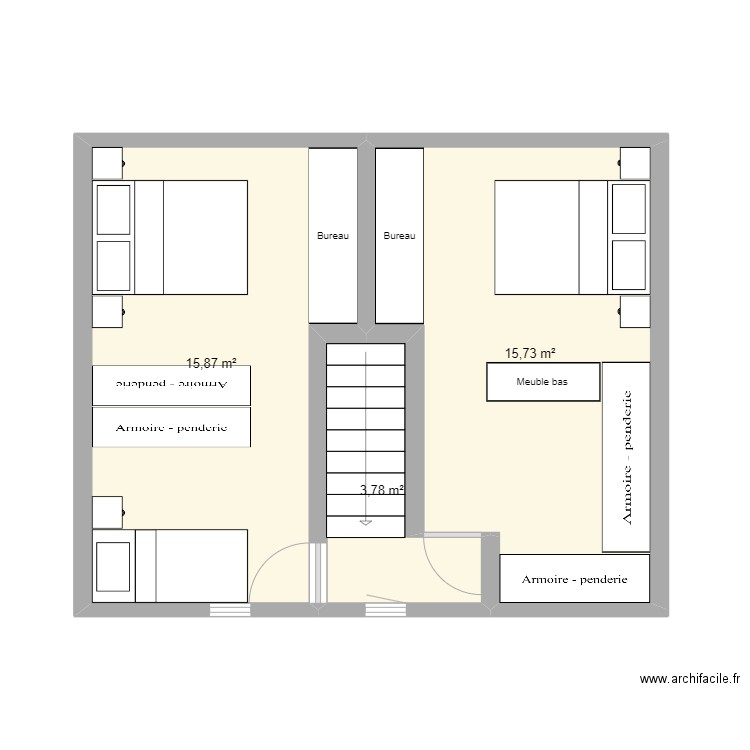 R+2. Plan de 0 pièce et 0 m2