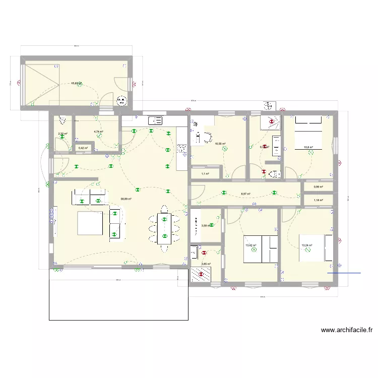 Projet Villa_02_Elec. Plan de 