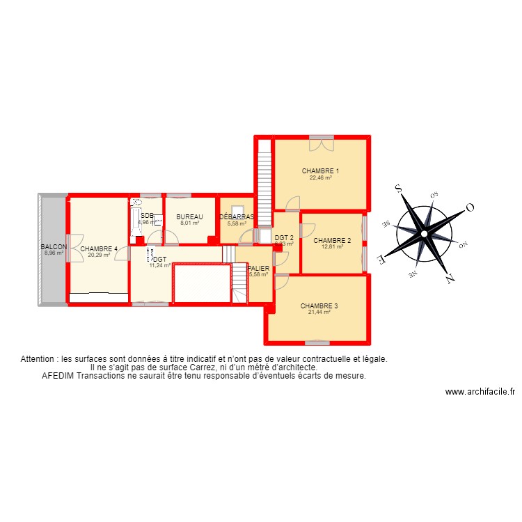 BI 19276 - . Plan de 47 pièces et 541 m2