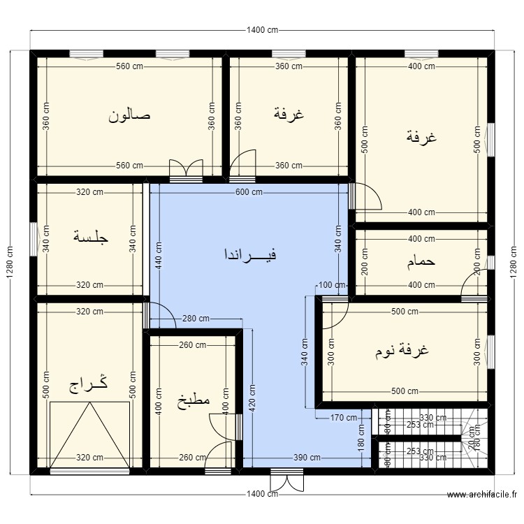 Plan maison Client 36 04 00 73. Plan de 10 pièces et 157 m2