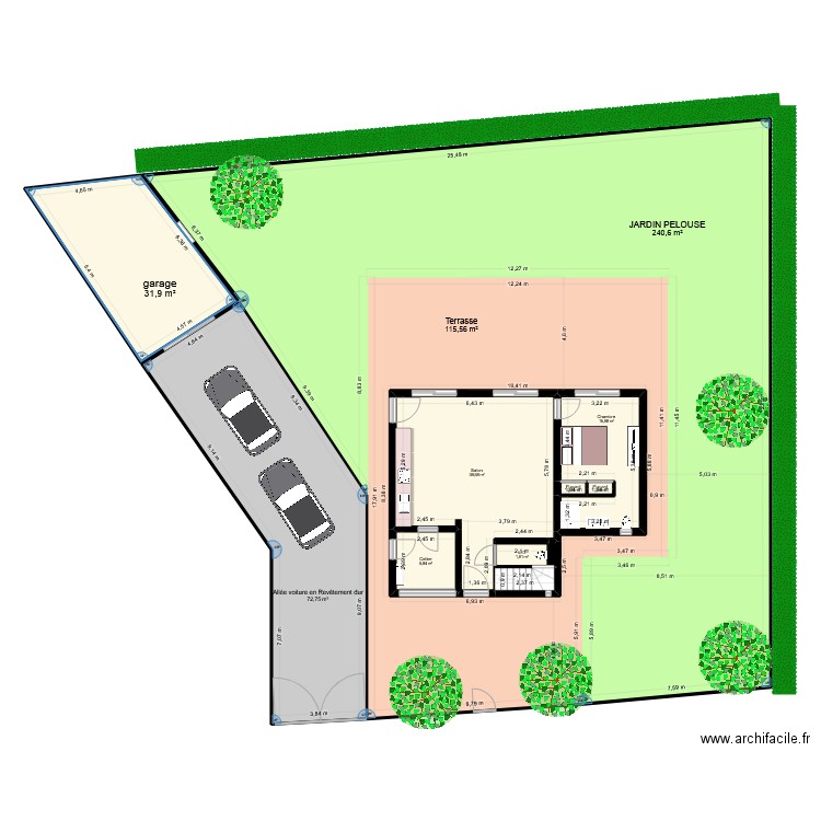 capobianco pressoir. Plan de 21 pièces et 652 m2