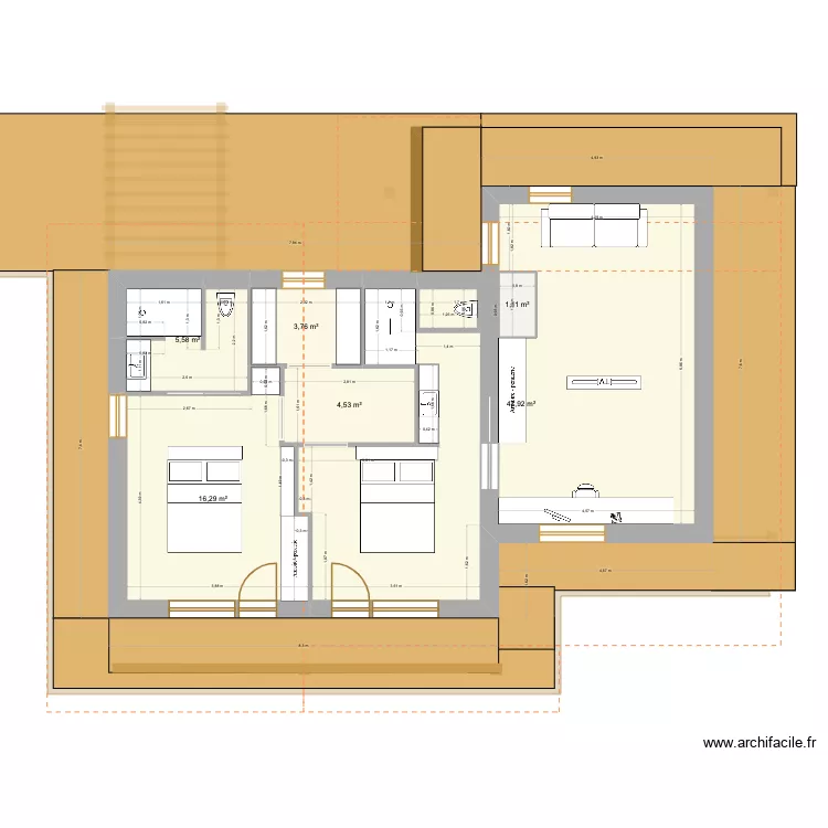 Manigod - V3 toiture 2 + ECHELLE INT + EXT DANIEL. Plan de 