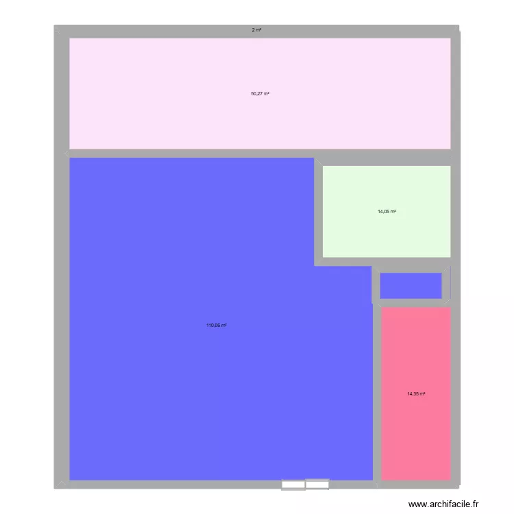 jardinerie juignet. Plan de 5  et 191 m²
