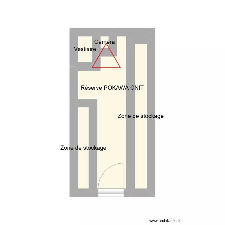 Réserve POKAWA CNIT. Plan de 5 et 8 m² Réserve POKAWA CNIT. Plan de 5 et 8 m²