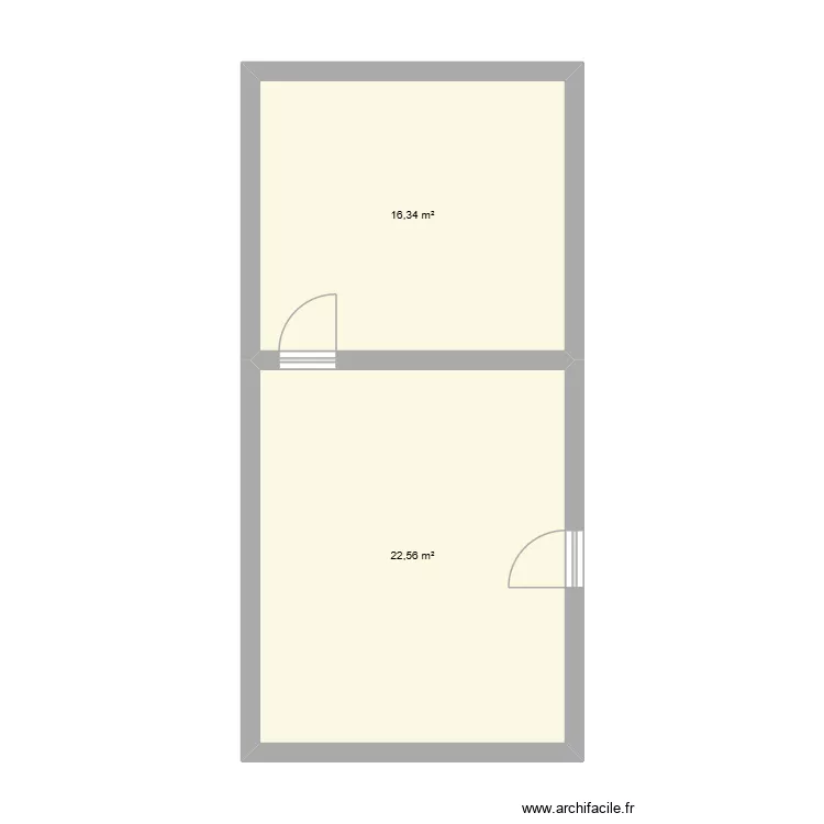 PLAN LESPUGUE. Plan de 2  et 39 m²