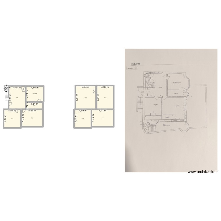 Rdc. Plan de 0 pièce et 0 m2