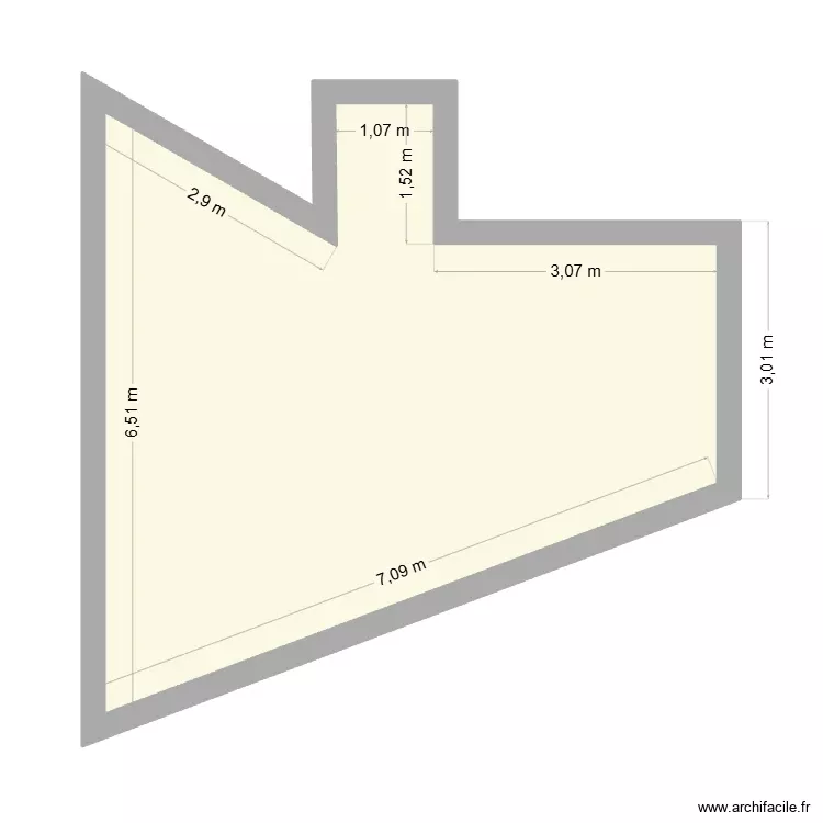 Chambre 2. Plan de 1 Pièce et 29 m² Chambre 2. Plan de 1 Pièce et 29 m²