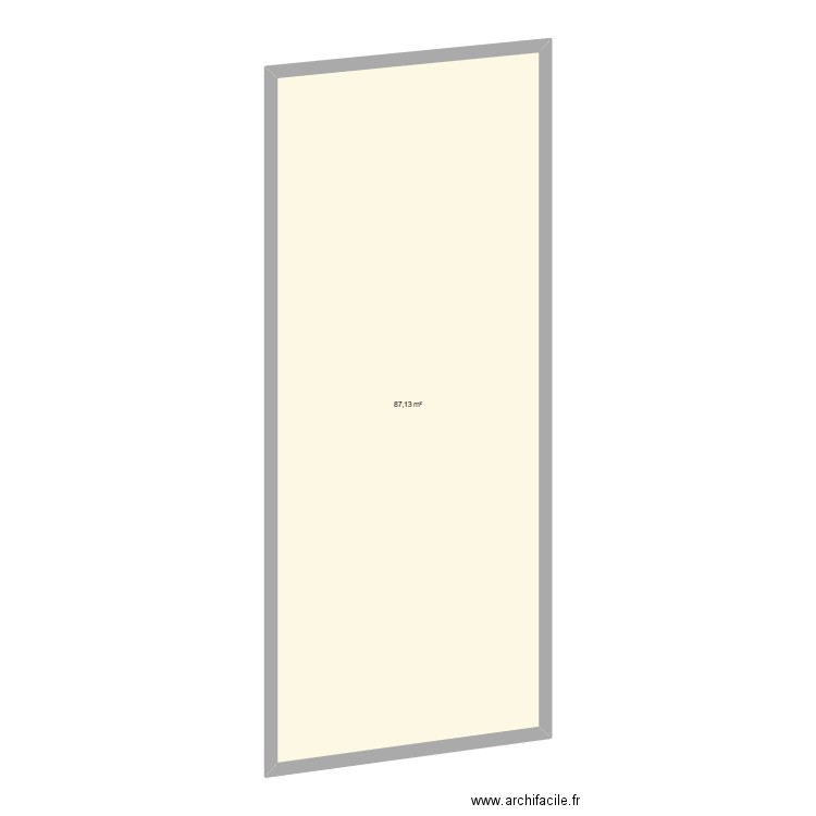 modif. Plan de 1 pièce et 87 m2