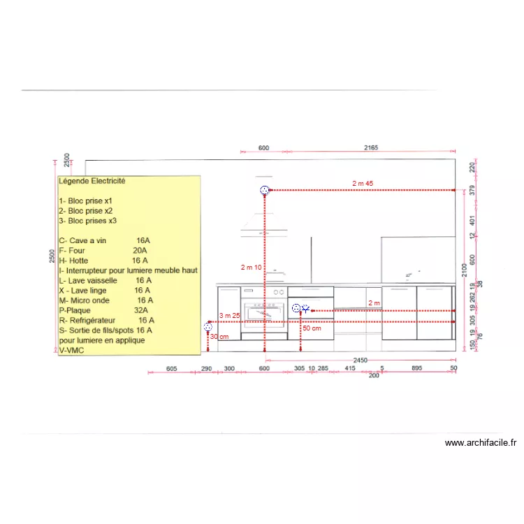 Cuisine Archiac. Plan de Cuisine Archiac. Plan de
