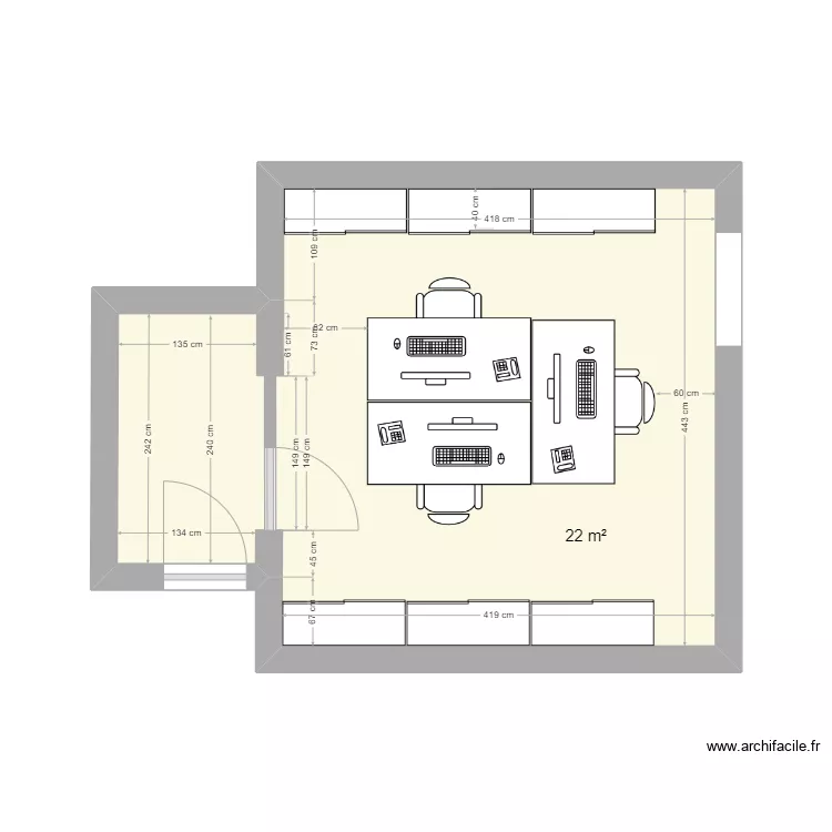 bureau responsable V2. Plan de 