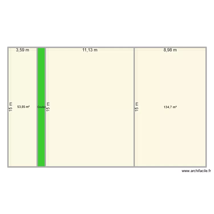 PLAN. Plan de 4 Pièces et 369 m² PLAN. Plan de 4 Pièces et 369 m²