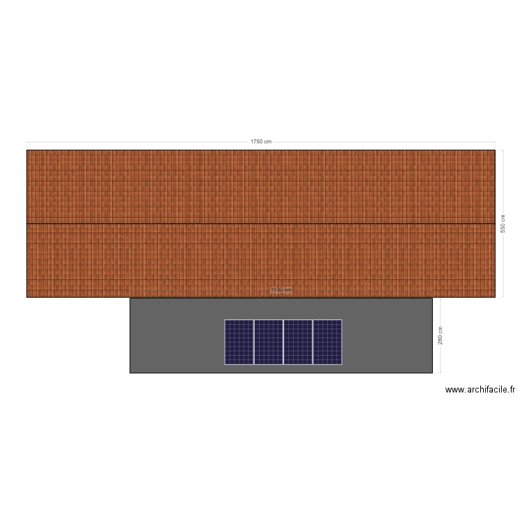 plan toiture aprés travaux. Plan de 0 pièce et 0 m2