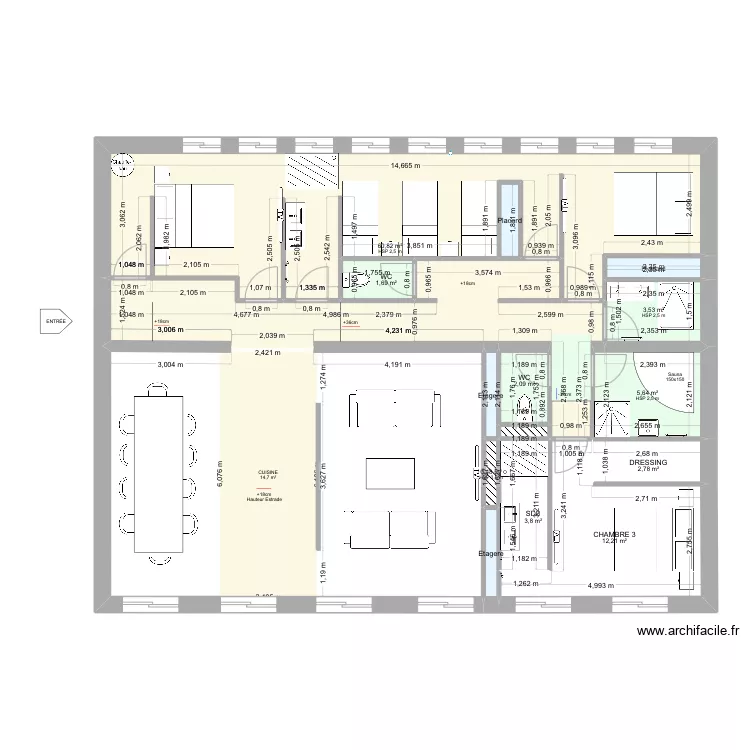 F&eacute;vrier Lou Bercail. Plan de 