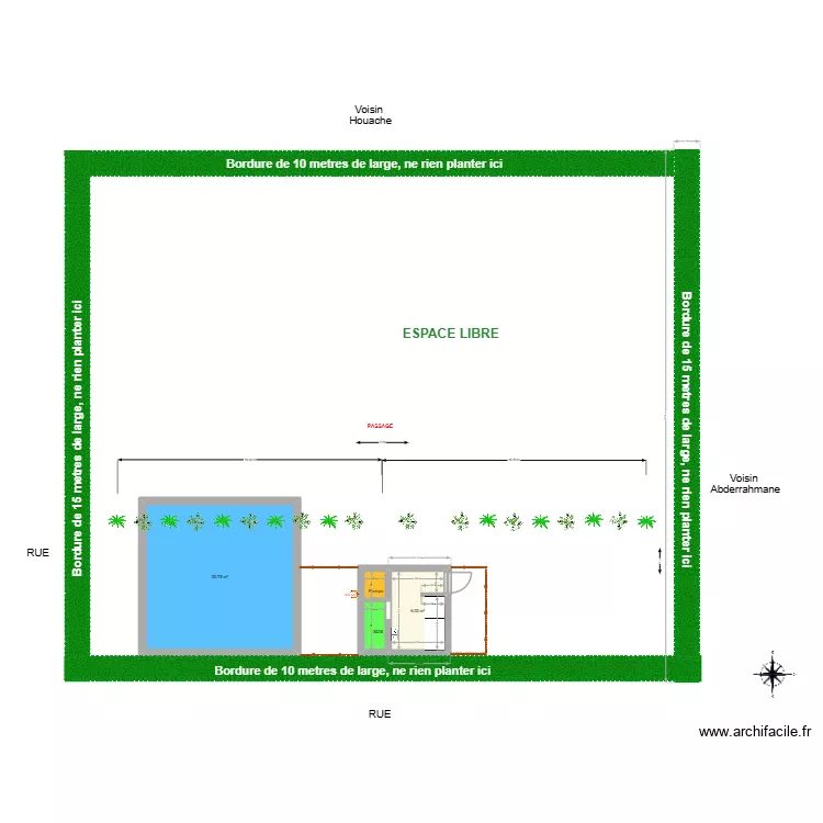 Tilmine3 - Terrain Said Bouhatri. Plan de 4 pièces et 39 m²