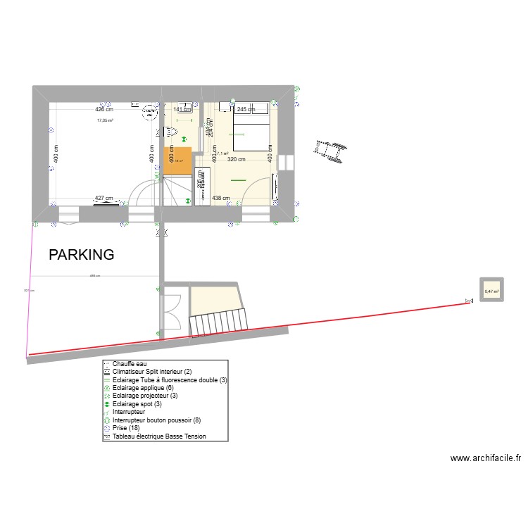 GR MAISON HAUT - TEST CHAMBRE PMR. Plan de 0 pièce et 0 m2