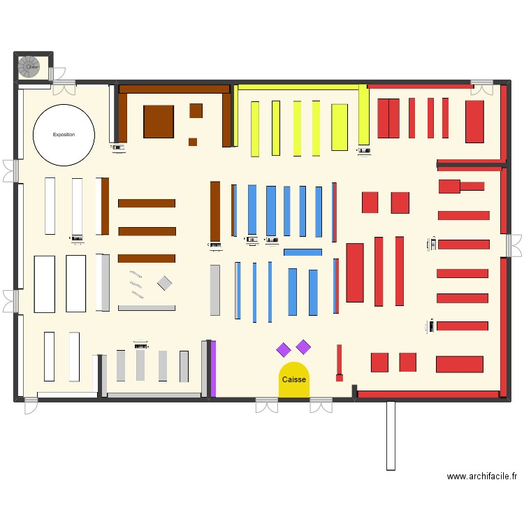 Plan espace culturel 2023-2024. Plan de 2 pièces et 638 m2